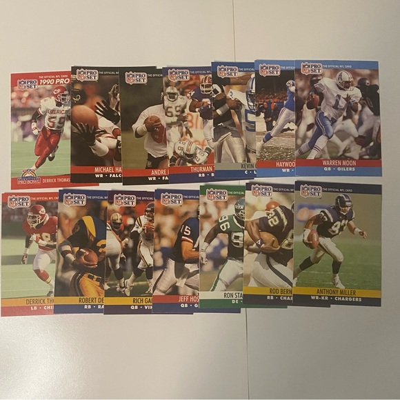 1989 - 1990  Pro Set Football Cards Lot of 71 Cards Vintage - Picture 6 of 8